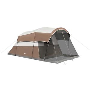 Portal 6 Person Family Camping Tents with Screen Porch, Weater Resistant 7' Tall Tent with Rainfly & Upgrated Poles, Easy Setup Tent for Outdoor Family Camping