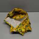 Mustard Yellow Cotton Floral Shower Curtain,Vintage Anthropologie Shower Curtains for Bathroom,72Wx84H