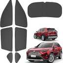 Proadsy 2025 Upgrade Window Shades for Rav4 2019-2024 2025 Side Windows Rear Windshield Triangular Window Sunshade for Baby/Camping Sun UV Rays and Privacy Protection Set of 7