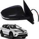 Marretoo for TOYOTA RAV4 Mirror replacement Right Passenger for 2016 2017 2018 Rav4 USA BUILT Accessories 7 pins Power | Heated | Blind spot glass Turn Signal RH TO1320346 879400R220C0