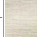UERMEI 7x9 Washable Area Rug - Neutral Modern Abstract Living Room Rugs, Non-Slip Soft Large Indoor Floor Carpet for Bedroom Home Office & Under Dining Table Decor, Brown/Beige