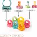 Napkin Rings Holder or Party Decoration, Dinning Table, Everyday, Family Gatherings - A Great Tabletop Dcor (Multi, Pack of 12)