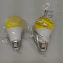 Bug Light Bulbs Outdoor, 40W Equivalent Amber Yellow LED Bug Lights for Outside, 6W 500LM 2000K for Porch Lights, Non-Attracting, Not-Dimmable A19 Bulb for Patio, Deck, Backyard, Hallway, 2 Pack