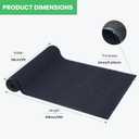 Commercial Runner Rug, 3 x 10 FT Entrance Floor Mat Area Rugs Hallway Carpet with Non-Slip PVC Backing Indoor Outdoor Home Doormat for Office Balcony Corridor Kitchen Garage (Black), 2'11" x 9'10"