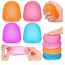 4 Pcs Gummy Squeeze Gumdrop Fidget Gift, Sugar Gumdrop, Adult Cute Sensory Fidget Autism Stress Ball for Anxiety Stress Relief Thing ADHD Office Mental Health Gifts Prizes Party Favors