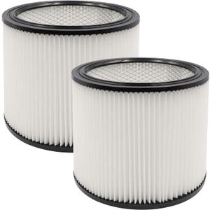 2 Pack Replacement Cartridge Filter Fit for shopvac 90304, 90350, 90333,903-04-00, 9030400,5 Gallon Up Wet/Dry Vacuum Cleaners
