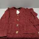 PRETTYGARDEN Women's Open Front Cardigan Sweaters Fall Fashion Button Down Cable Knit Chunky Winter Clothing Outerwear Coats, S