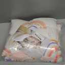 Joyreap 4 Piece Toddler Bedding Set- Pink Rainbow Lovely Design, Microfiber Toddler Bedding Comforter Set for Kids Girls