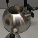 Mr. Coffee Carterton Stainless Steel Whistling Tea Kettle  1.5-Quart Capacity, Mirror Polish Finish, Durable Tea Kettle for Stovetop, Fast Boiling, Easy Pouring