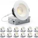 Adetu 12 Pack 4 Inch 5CCT Anti-Glare LED Downlight, Recessed Ceiling Light