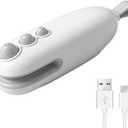 Rechargeable Mini Bag Sealer with Cutter and Magnet, Portable Heat Sealer for Plastic Bags and Snacks, White