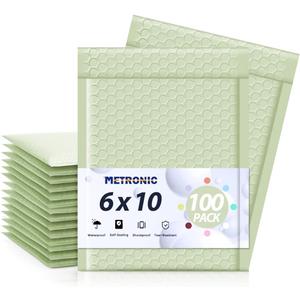 Metronic Bubble Mailers 6x10" 100 Pack Mint Green Self-Seal Padded Envelopes Usable Size 6x9" Waterproof Bubble Envelopes Bulk for Small Business Padded Mailers for Mailing Jewelry #0