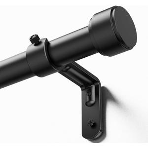 YaFex Heavy Duty Curtain Rods 60-120 Inch, Upgraded 1 Inch 2X Longer Rod Sections, 30" Extra Long Adjustable Range Curtain Rod for Windows for Living Room, Bedroom Modern Design & Easy Installation