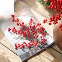 Artificial Red Berries Christmas Berries Stems for Winter Home Decor Christmas Decorations