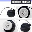 Eratus Pack-1 Car Fuel Tank Cap, Tight Fitting Sealing Cap Replacement 17251-3JA0A 17251-1VZ0D, ABS Waterproof and Heat Resistant Fuel Filler Protective Cover, Compatible with Nissan Infiniti (Black)