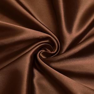 VACVELT Charmeuse Satin Fabric by The Yard, 60 Inch Wide Chocolate Brown Satin Fabric Shiny & Soft Cloth Fabric, Silky Satin Fabric for Bridal Dress, Wedding Decorations, Crafts, Sewing (1 Yard)