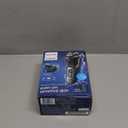 Philips Norelco Shaver 3900 Series, Wet and Dry Electric Shaver, P-Cap, Travel Pouch, Charging Stand, Storm Blue, Model S3341/92 (Silver New)