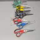 Westcott 8" Straight Stainless Steel Soft Handle Scissors, Assorted Colors, Pack of 11