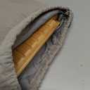 Squatty Potty Oslo Folding Bamboo Toilet Stool  7 Inches, Collapsible Bathroom Stool for Kids and Adults  Brown, Portable and Space-Saving