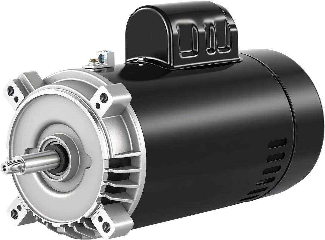 UST1202 Pool Pump Motor 2 HP Compatible with Hayward Super, Super II, Max Flow, Northstar, Jacuzzi Magnum, Pentair Pinnacle Pumps, Fit for A. O. Smith Round Flange Swimming Pool Pump Motor 56J Frame