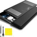 Computer Keyboard Stand with Wrist Rest & Storage Tray - Acrylic Keyboard Riser for Office Desk Accessories Decor, Ergonomic Keyboard Holder for Home Comfortable Typing - Fits All Keyboard Sizes (B2)