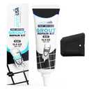 PentaUSA Tile Grout Repair Kit - Black Premixed Acrylic Sanded Grout, Water-Resistant Grout Filler for Bathroom&Shower, Kitchen Floor, Fast Drying, with Applicator, 13.4 oz (380g)