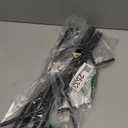 Coat Rack with Natural Marble Base, Metal Freestanding Coat Rack with 8 Hooks, 3 Adjustable Size Sturdy Coat Tree for Bags, Coats, and Hats for Entryway, Hallway, Bedroom, Office, Black