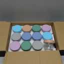 DRKIO 12 Pack Glass Baby Food Storage Containers - 4 Oz Baby Food Jars with Lids Baby Food Maker Microwave Dishwasher Freezer Safe 100% Leak Proof BPA Free Reusable