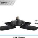 15,000 Lumen LED Adjustable 4 Panel Bulb, Uses Only 140W, Daylight, E26 Base, LED Garage Light for Indoors Workshop Warehouse