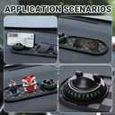 Multifunctional Car Anti-Slip Mat,Car Anti Slip Mat Phone Holder, with Temporary Parking Number, 360 Rotating Adjustable Universal Fit Anti-Slip Mat for Phones, Sunglasses and Keys Gadget