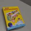 UNEEDE 3 Compartment Horizontal Bath Toy Organizer for Tub,Extra Large Capacity 4.95 Gallons Bath Toy Storage Holder,Mesh Quick Dry Bathtub Storage and Organizer,Easy Access Baby Bathtub Holder