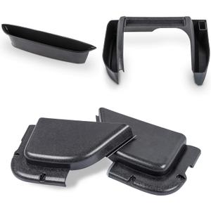 Savadicar 3 Pack Center Console Organizer, Interior Storage Accessories for 2011-2018 Jeep Wrangler JK JKU, Maximize in-car Space with ABS Storage Kits, Black