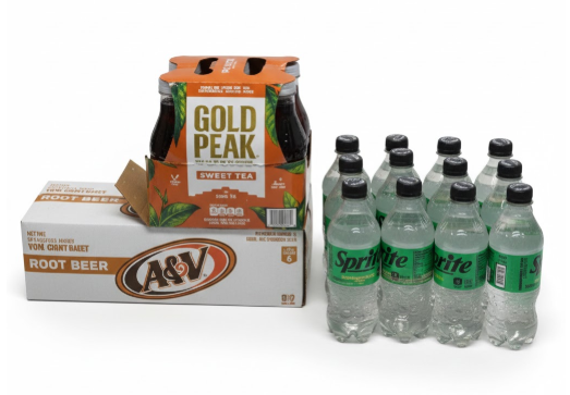 Water, Sprite, Tea Gold Peak, AW Zero Sugar Best By: Jul. 21, 2025/ Sep. 21, 2025