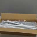 Delamu Over the Door Pantry Organizer, 6-Tier Pantry Organizers and Storage, Metal Cabinet Door Organizer, Hanging Spice Rack Shelves for Home & Kitchen, D5 x W18 x H50 inch, White