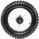 Rear Wheel Rim Tire 90/100-14 inch Rear Back Wheel Tyre Rim For Apollo Dirt Bike 125cc/140/150/160cc Black
