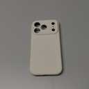 Vooii Magnetic for iPhone 17 Pro Case, Compatible with Magsafe (Premium Liquid Silicone) (Integrated Camera Control Button) Full Body Protective Anti-Scratch Microfiber Lining 6.3", Stone