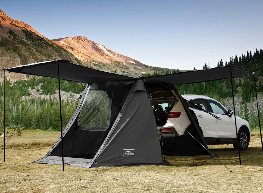 KAMPKEEPER SUV Car Tent, Tailgate Shade Awning Tent for Camping, Vehicle Camping Tents Outdoor Travel, Large