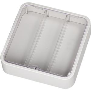 DULRLLY Clear Acrylic Display Shelf Case for Collections Dustproof Display Box Showcase for Miniature Figurines Wall Mounted Doll Display Stand Organizer for Toys (White)