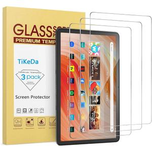 (3 Pack) Designed for All-New Fire HD 10 / Fire HD 10 Plus Tablet 10.1 inch (13th/11th Generation, 2023/2021 Release) Screen Protector, Tempered Glass High Definition Clear Shield