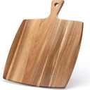 Large Wooden Charcuterie Boards Acacia Wood Cutting Boards for Kitchen Meat Chopping Board Bread Serving Cheese Board Decorative Big Cutting Board With Handle Butcher Block Food Tray Cheese Platter (17"L x 13"W)