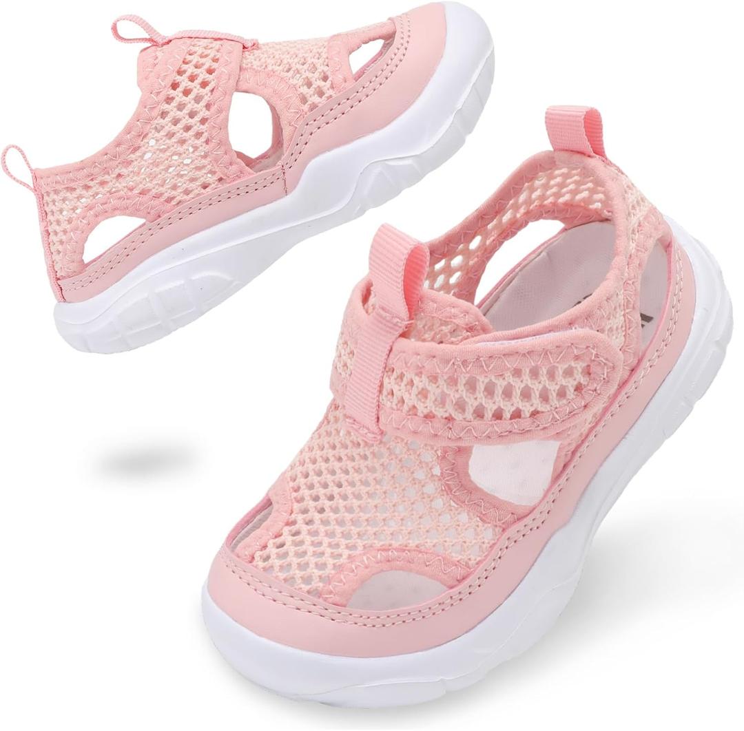 BARERUN Kids Water Shoes Boys Girls Barefoot Aqua Socks for Swim Surf Pool Beach Sport Lightweight Breathable Sandal Athletic Slip-On Sneaker for Toddler Outdoor Indoor, Size 9
