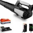 Leaf Blower Cordless with 2.0Ah Battery & Fast Charger, Brushless Motor