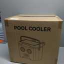 13.74 Qt Pool Cooler with Bluetooth Speaker, Play Music Loudly, Designed for Above Ground Pools, Cans Keep Cold for 1-3 Days, Poolside Ice Chest Accessories, Suitable for Poolside & Outdoor Parties