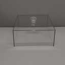 Large Rectangular Acrylic Cake Tray Marble-Patterned Dessert Display Stand Durable Shatter-Resistant Design for Cakes, Pastries, Appetizers, Parties, Weddings, and More 