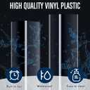 10 Pcs Wall Corner Guard, 3/4 X 48 Inches, Clear, Vinyl