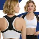 Posture Corrector for Men and Women, UltraSupport+ Comfortable Upper and Back Brace, Pain Relief from Bad Posture for Slumping Shoulders, Hunching, Shoulder Pain Neck. Adjustable Back Straightener.