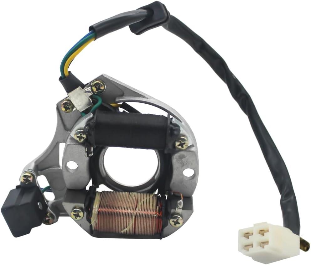 Ignition Magneto Plate Stator Fits for 50cc 70cc 90cc 110cc 125cc Go Kart Taotao Dirt Bike Pit Bike Kazuma SSR Baja ATV Quad Dune Buggy 4 Wheeler
