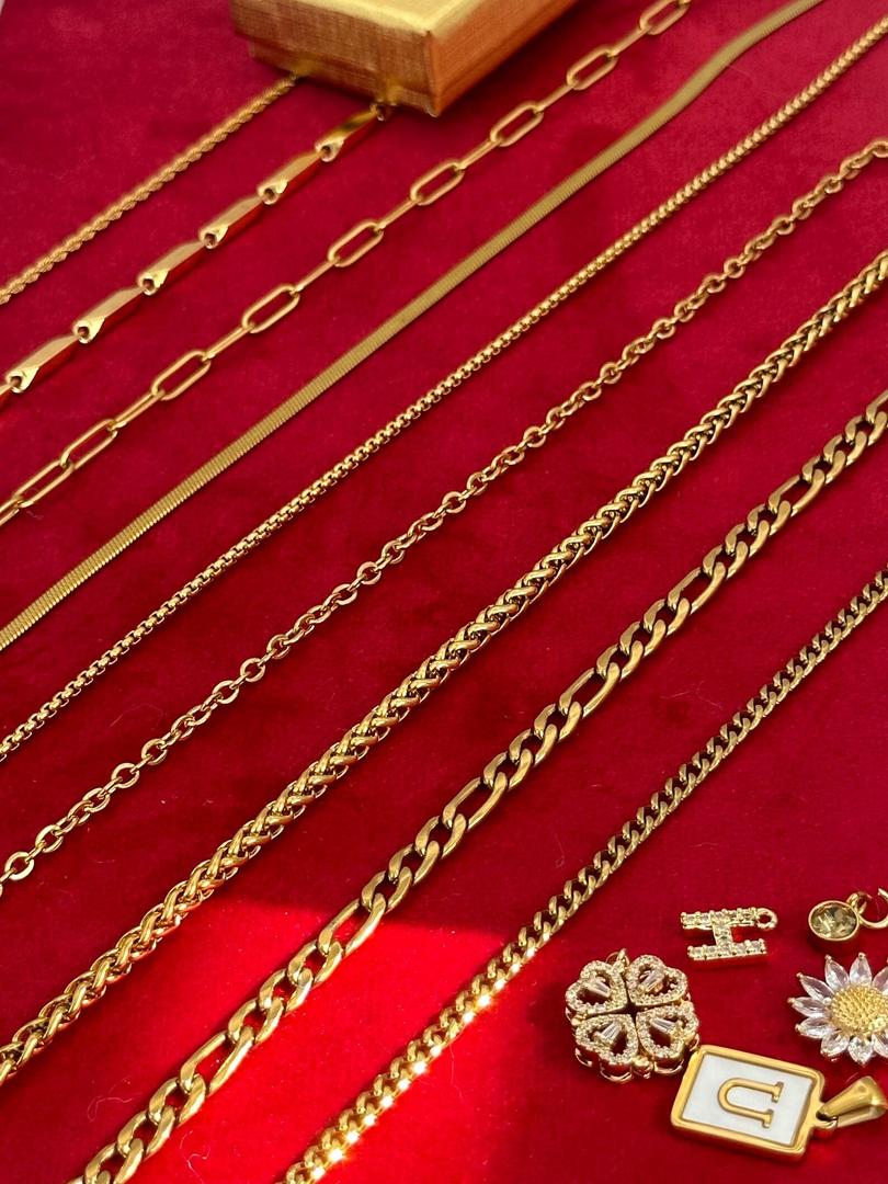 18K Gold Filled Chain Anklet: Waterproof Jewellery, Birthday, Christmas Valentine's Day Gifts 