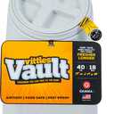 Vittles Vault Traditional Pet Food Storage Container For Dog Kibbles/Bird Seed/Oatmeal/Rice/Flour/Cereal, BPA Free Plastic, Sealed Airtight For Cat Food, Up To 40 lb, Made in USA, With Scoop, Gray, 40 Pounds