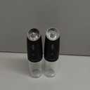 Sangcon Gravity Electric Salt and Pepper Grinder Set Shakers - UPGRADED RECHARGEABLE 9OZ XL Capacity USB-C No Battery Needed - LED Light One Hand Operation, Adjustable Coarseness Automatic Mill Set